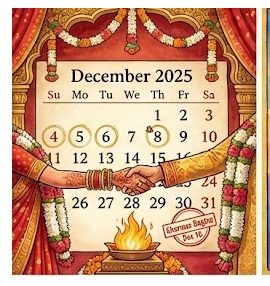 Vivah Muhurat December 2025: Last Chance for Marriage Before Kharmas Begins