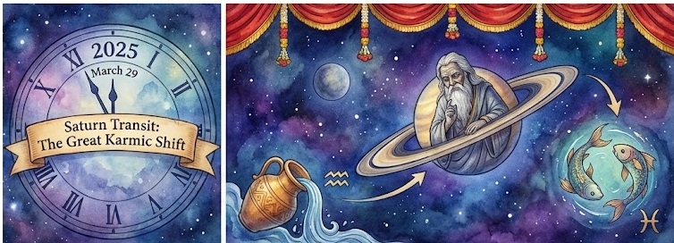 Saturn Transit 2025 (Shani Gochar): The Great Karmic Shift – Detailed Prediction for All 12 Rashis & Global Impact