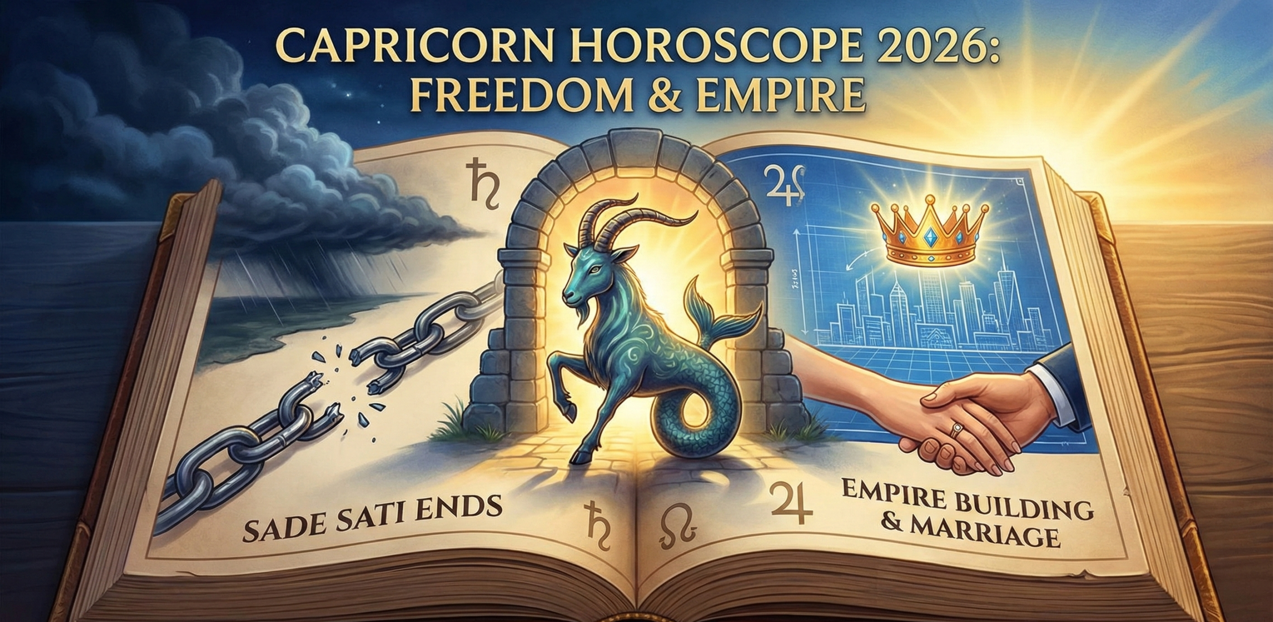 Capricorn Horoscope 2026: Freedom & Massive Wealth (Sade Sati Ends)