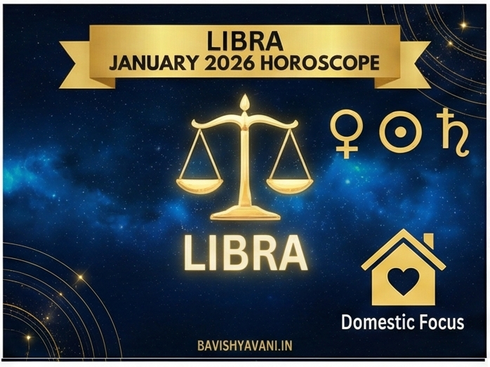 Libra January 2026 Horoscope: Domestic Harmony & Career Dominance