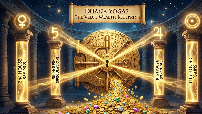 Dhana Yogas in Vedic Astrology: The Vedic Blueprint for Massive Wealth